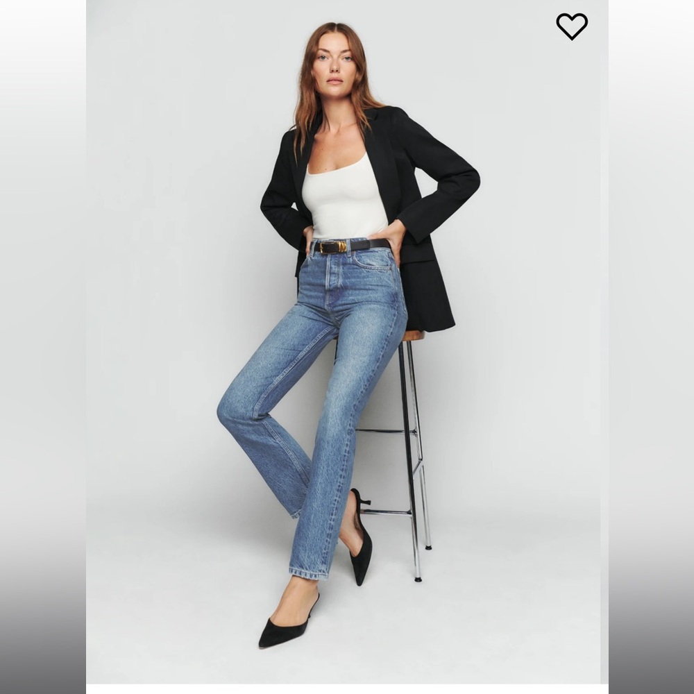 Reformation Cynthia High Rise Straight Jeans 'Colorado' Size 25